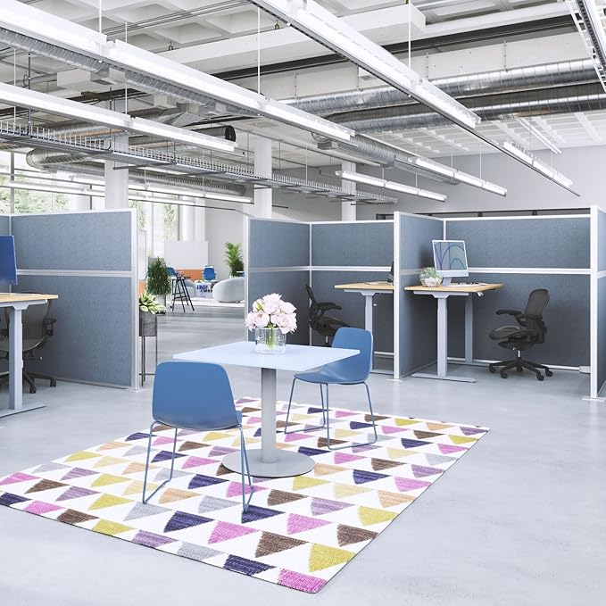 Versare Hush Panel Cubicle Kit | Workstation Partition Walls | Sound Dampening Cubicle Walls | Partitions for Desks