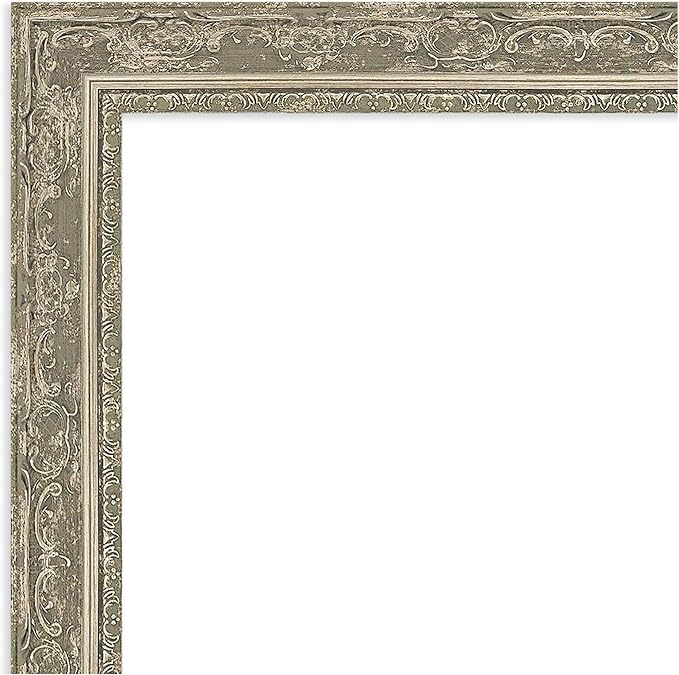 Amanti Art Silver Framed Magnetic Board 28x40 Large Vision Board for use with Magnets, 100% Metal Sheet to Display Items as Office Decor or for Home Organization in mudroom, Kitchen or Kids Room