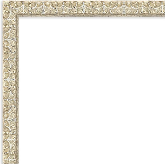 Amanti Art Silver Framed Magnetic Board 26x38 Large Vision Board for use with Magnets, 100% Metal Sheet to Display Items as Office Decor or for Home Organization in mudroom, Kitchen or Kids Room