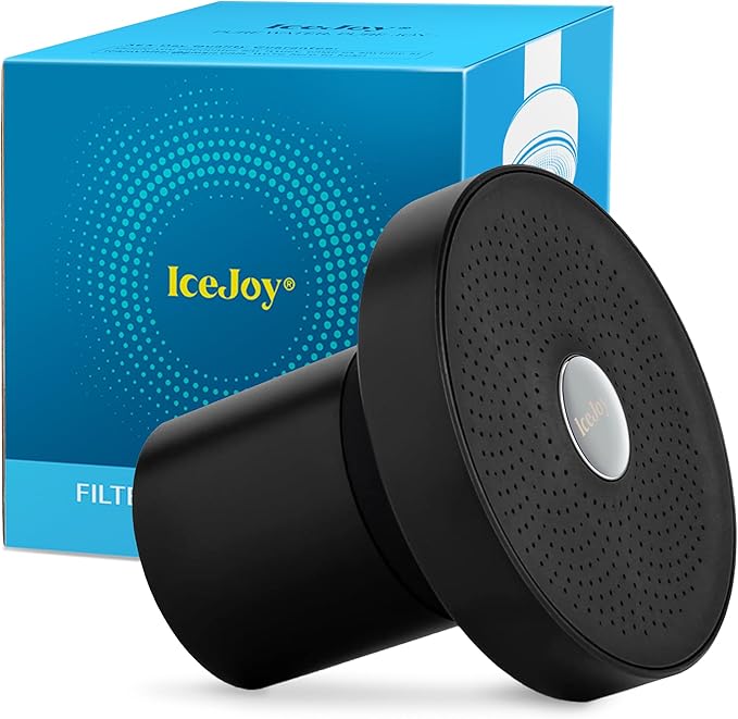 IceJoy Filtered Shower Head - Scientifically Evaluated, High-Efficiency Shower Head with Filters for Enhanced Hair & Skin Health, Minimize Hair Loss, Preserve Color-Treated Hair(Matt Black)