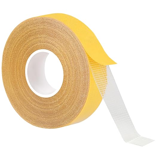 KAIYUER Thin Double Sided Fabric Tape Heavy Duty, 1" x 66 FT,Strong Double Sided Tape for Clothes,Crafts,Walls and Woodworker,No Glue Residue High Stickness Mounting Tape