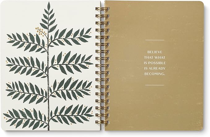 Compendium Spiral Notebook – Good Things Are Always Beginning – A Designer Spiral Notebook with 192 Lined Pages, College Ruled, 7.0”W x 9.25”H