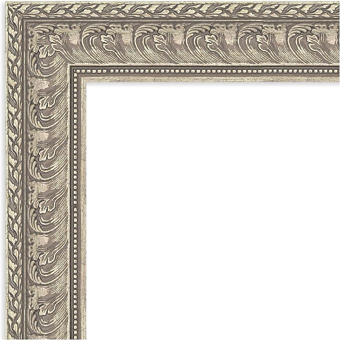 Amanti Art Silver Framed Magnetic Board 23x31 Medium Vision Board for use with Magnets, 100% Metal Sheet to Display Items as Office Decor or for Home Organization in mudroom, Kitchen or Kids Room