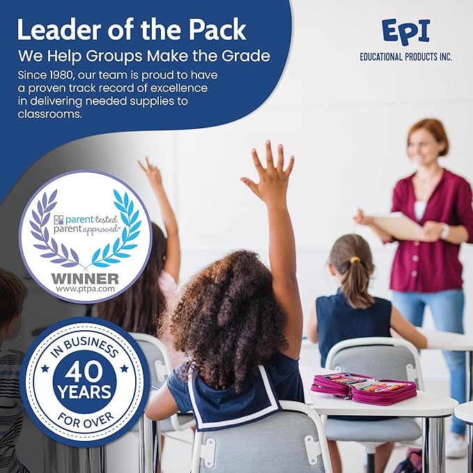 EPI Spiral Notebook | 3 Subject - Wide Ruled - 120 Sheets, Durable Spiral Binding | 10.5 x 8 in | Classroom Supplies | School, Office, Note Taking, Journaling - 12 Pack