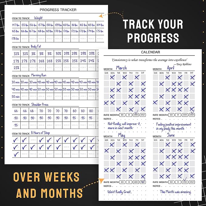 Nextnoid Hardcover Fitness Journal Workout Planner for Men & Women - A5 Sturdy Workout Log Book to Track Gym & Home Workouts - Burgundy