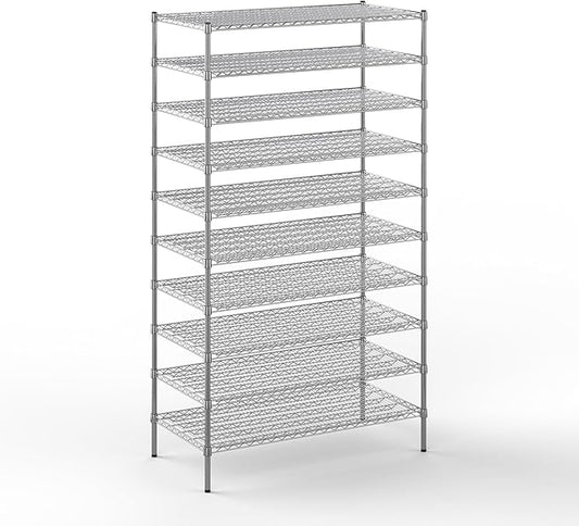 Regal Altair 24" Deep x 48" Wide x 86" Height Wire Shelving Kit | 10-Tier | NSF Commercial Storage Rack Unit