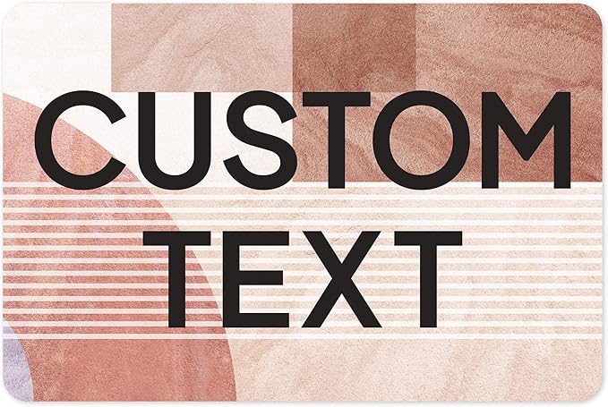 Custom Sign, Custom Street Sign, 11 Font Colors, 13 Font Styles, 4 Hole Options, 22 Sizes, 12x18 Inches, Rust Free DiBound, Fade Resistant, Made in USA by My Sign Center (Mid-Century Modern 1)