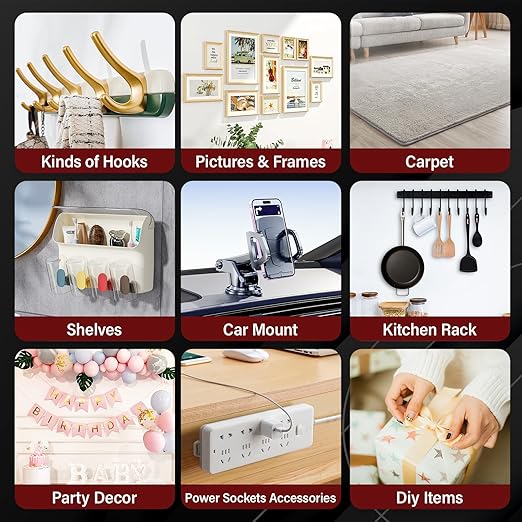 2In x 10Ft Heavy Duty Double Sided Tape, Removable Nano Tape, Transparent Multipurpose Mounting Tape for Home and Office