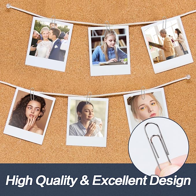 Deli #1 Smooth Paper Clips, 600 Medium Paper Clips, 6 Boxes of 100 Each, Silver