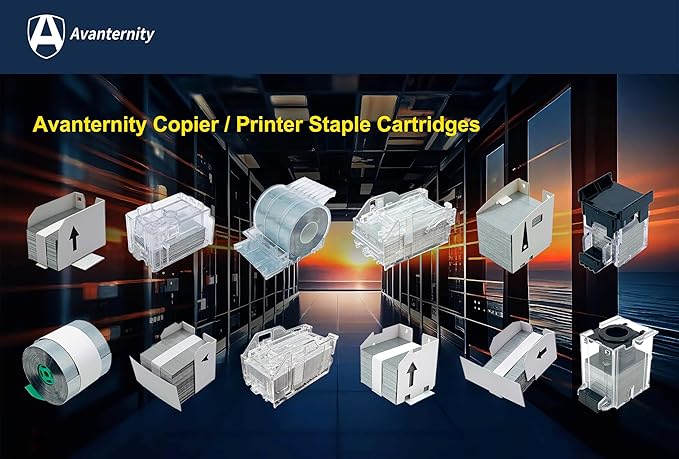 Avanternity's Staple Refills, Compatible with Panasonic FQ-SS32 Staples (Pack of 4 Boxes)