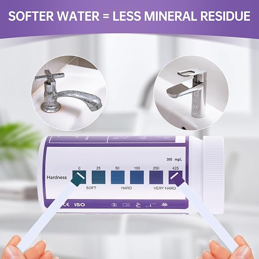 AAwipes Water Hardness Test Kit 0-425 ppm Hard Water Test Strips - Ultimate Test Kit for for Home, Drinking, Well, Spa, Swimming Pool, Softener (K07-50)