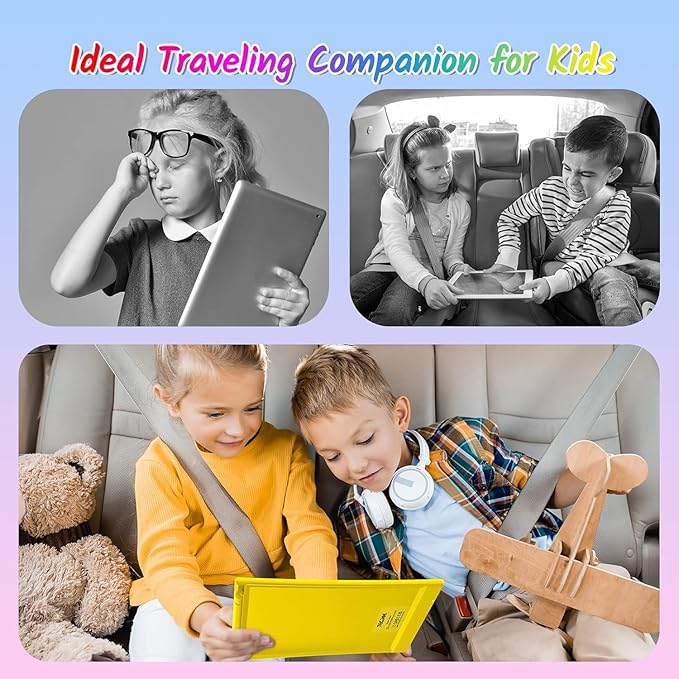 TECJOE 2 Pack LCD Writing Tablet, 10 Inch Colorful Doodle Board Drawing Tablet for Kids, Kids Travel Learning Toys Christmas Birthday Gifts for 3 4 5 6 Year Old Boys and Girls Toddlers