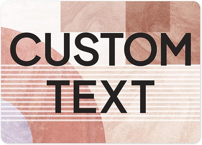 Custom Sign, Custom Street Sign, 11 Font Colors, 13 Font Styles, 4 Hole Options, 22 Sizes, 10x14 Inches, Rust Free DiBound, Fade Resistant, Made in USA by My Sign Center (Mid-Century Modern 1)