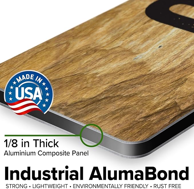 Custom Sign, Custom Street Sign, 11 Font Colors, 13 Font Styles, 4 Hole Options, 22 Sizes, 6x36 Inches, Rust Free DiBound, Fade Resistant, Made in USA by My Sign Center (Stone)