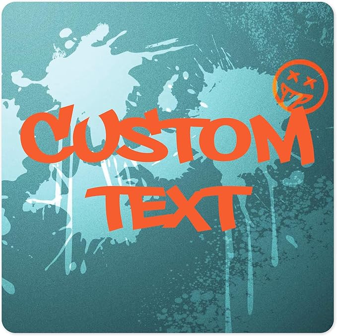 Custom Sign, Custom Street Sign, 11 Font Colors, 13 Font Styles, 4 Hole Options, 22 Sizes, 18x18 Inches, Rust Free DiBound, Fade Resistant, Made in USA by My Sign Center (Graffiti)