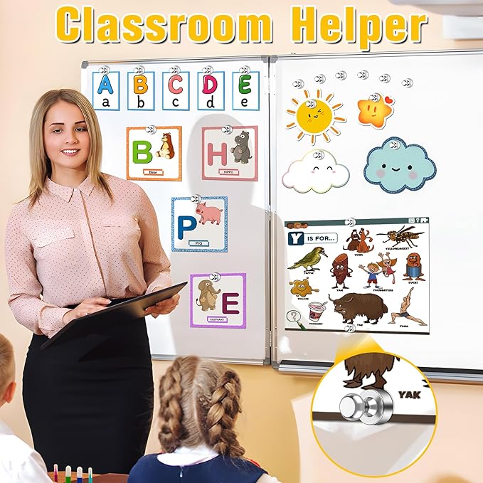 VNDUEEY 40Pcs Fridge Magnet, Refrigerator Magnets Adults, Small Strong Magnets for Whiteboard, Decorative Magnets for Kitchen, Office, School, Locker, Map, Cruise