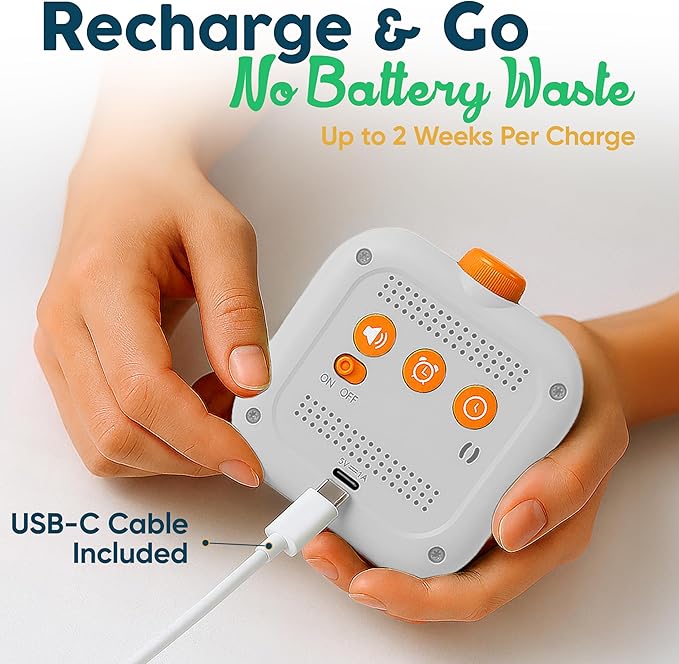 Digital Visual Timer for Kids - Rechargeable 99 Min Timer - Focus & Smoother Routines - Visual Timer for Classroom, ADHD Autism Toddler Support - Daily Use at Home, Therapy or School