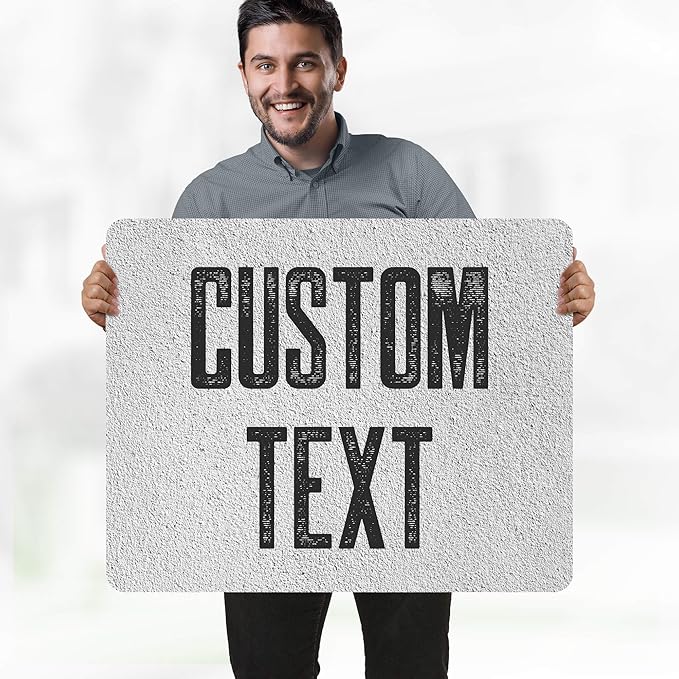 Custom Sign, Custom Street Sign, 11 Font Colors, 13 Font Styles, 4 Hole Options, 22 Sizes, 24x30 Inches, Rust Free DiBound, Fade Resistant, Made in USA by My Sign Center (Concrete)