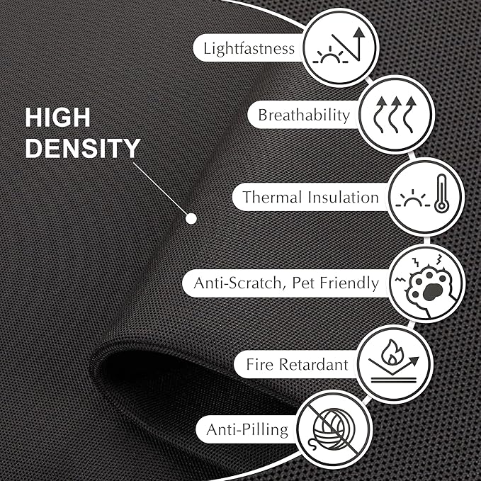 DECOLAB Desk Divider, Movable Desk Panel Privacy Partition for Home Office, Student, Classroom, Study, Free Standing, Scratch Resistance, 48"x18", Midnight