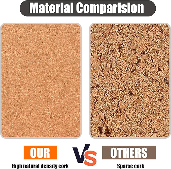 SUNGIFT Cork Board 12"x12" - 1/2" Thick Square Bulletin Boards 9 Pack Cork Tiles with 100 PCS Push Pins Mini Wall Self-Adhesive Corkboards Tiles for Wall