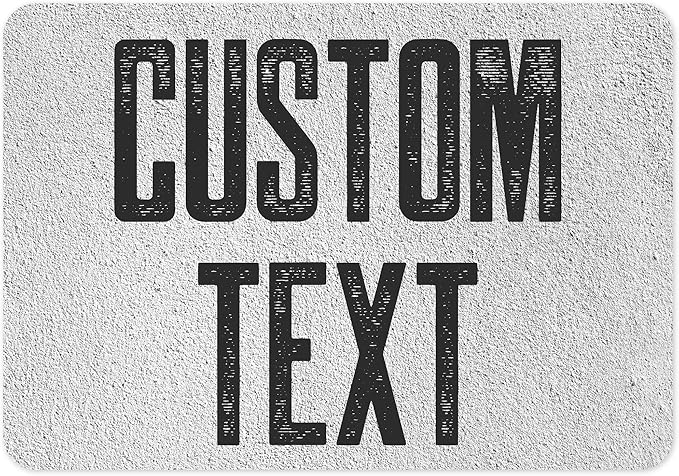 Custom Sign, Custom Street Sign, 11 Font Colors, 13 Font Styles, 4 Hole Options, 22 Sizes, 7x10 Inches, Rust Free DiBound, Fade Resistant, Made in USA by My Sign Center (Concrete)