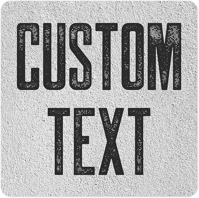 Custom Sign, Custom Street Sign, 11 Font Colors, 13 Font Styles, 4 Hole Options, 22 Sizes, 30x30 Inches, Rust Free DiBound, Fade Resistant, Made in USA by My Sign Center (Concrete)