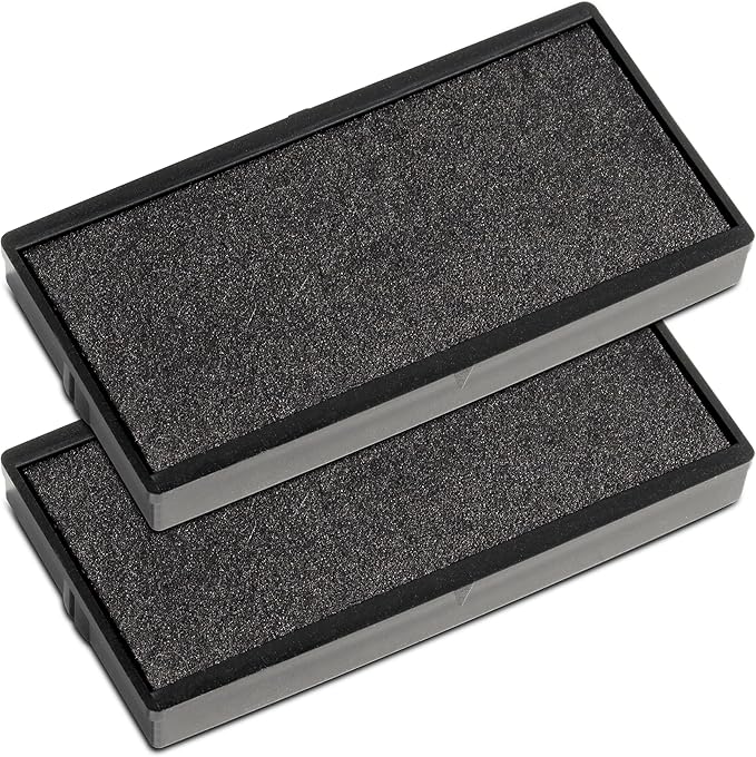 Custom Self Inking Rubber Stamp - Up to 4 Lines of Text - Choose from 15 Ink Colors - Medium Size
