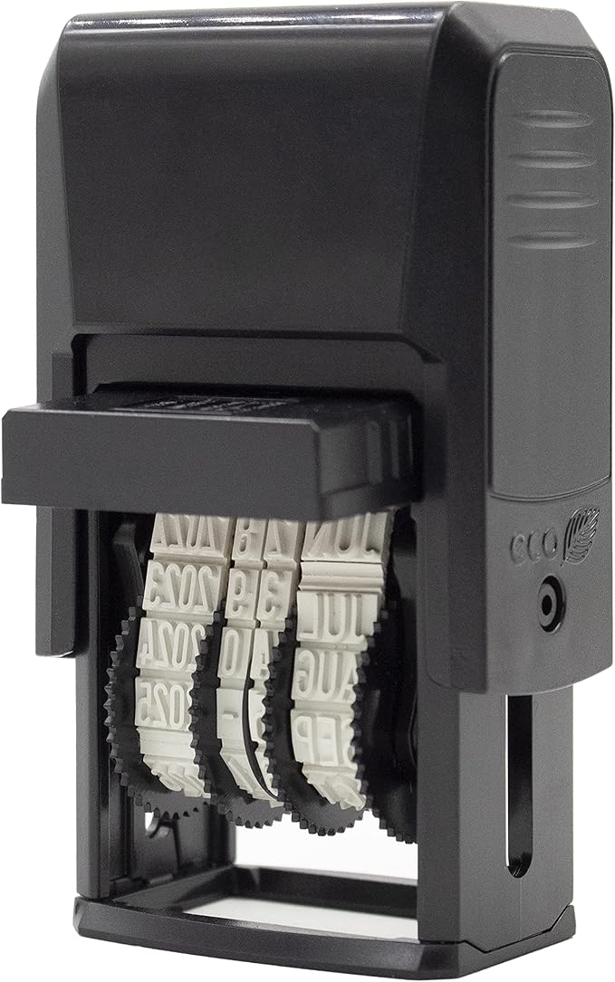 ZIGEL D50 Date Stamp with Received - Self Inking Date Stamp - Red