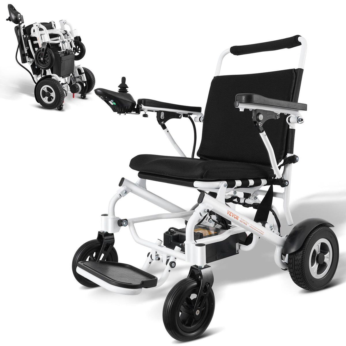 Electric Wheelchair for Adults Seniors, 300 lbs Weight Capacity, 20 in Width Lightweight Foldable Motorized Power Wheelchairs, Long Range All Terrain Aluminum Alloy Chair