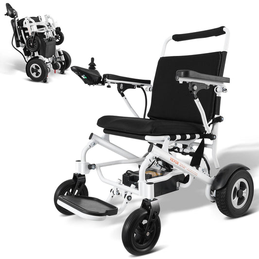 Electric Wheelchair for Adults Seniors, 300 lbs Weight Capacity, 20 in Width Lightweight Foldable Motorized Power Wheelchairs, Long Range All Terrain Aluminum Alloy Chair
