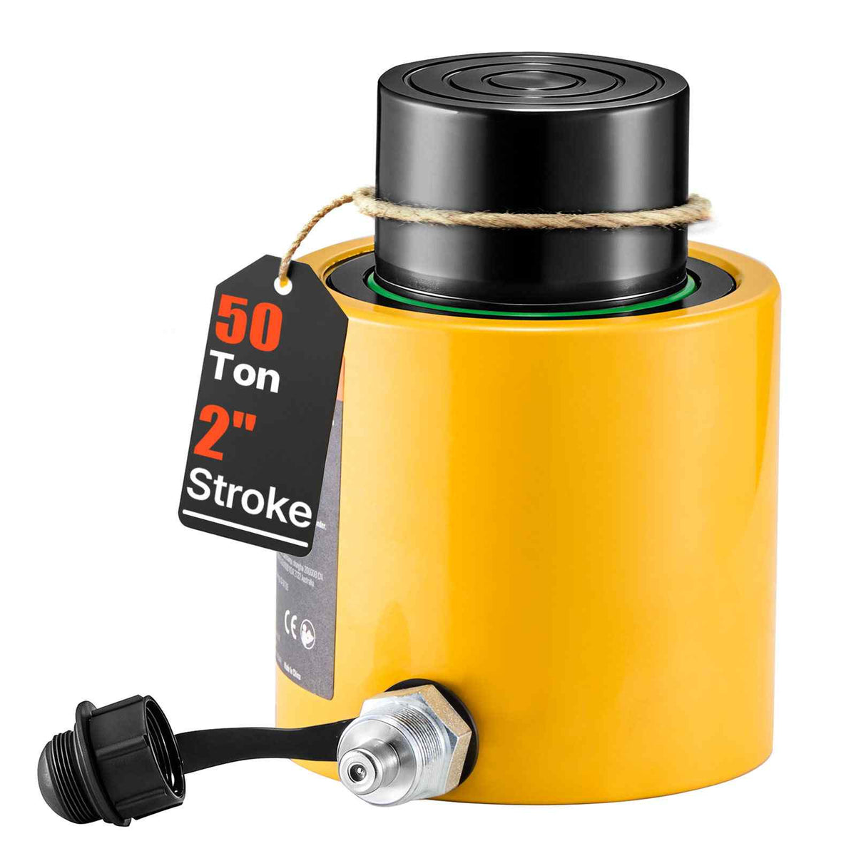 50T 2" Stroke Single Acting Hydraulic Cylinder Jack Ram